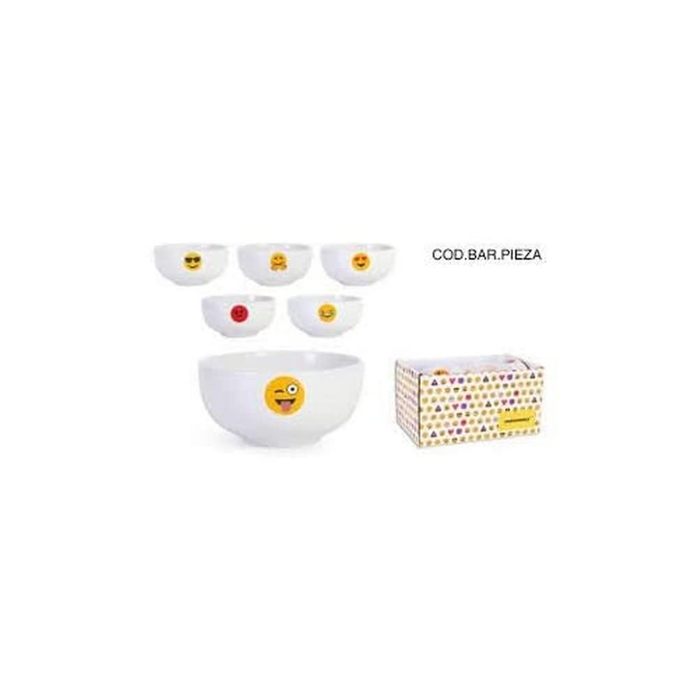 Emoticonworld 41654 Emoticon Bowl, 700Cc, Assorted Models, Porcelain