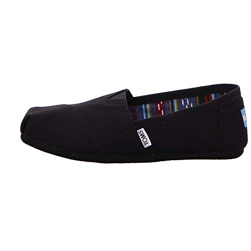 TOMS Womens Canvas SlipOn Black on Black Canvas 7.5 B(M) US Pricepulse