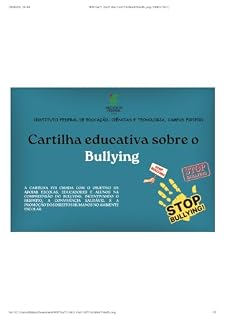 Livro Cartilha Educativa sobre o Bullying: Atividades e orientações para crianças, educadores e famílias na prevenção ao bullying