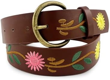 Womens Woven Multicolor Belt Brown Vegan Leather Adjustable for Casual Wear Amazon.com: Colorful Braided Belt, Women main image 2