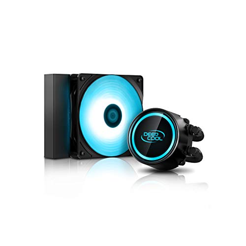 DEEPCOOL Gammaxx L120 V2, AIO CPU Water Cooler, Anti-Leak Technology Inside, SYNC RGB Waterblock and RGB Fan, Motherboard Control, No Wired Controller, AM4 Compatible, 3-Year Warranty