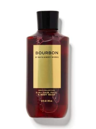 bath & body works bourbon - crema corporal ultra karité 8 oz, 2 en 1 cabello + gel de baño 10 oz y spray corporal desodorizante 3.7 oz - juego