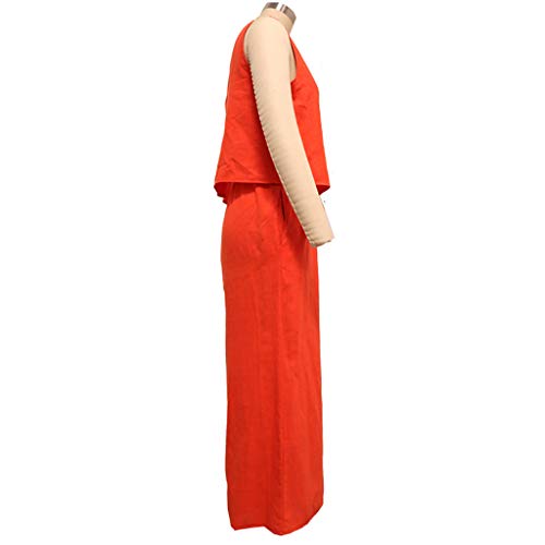 vermers 2019 Hot!!Party Jumpsuits Women Wide Leg Long Playsuit Linen and Cotton Short-Sleeved Overalls