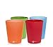 SILIPINT Silicone Half Pint Glasses, Squishy Kids Cups and Adult Cups, The Original Unbreakable Silicone Half Pint Glass, Patented Unbreakable Glassware for Juice and Water Also Beer and Wine and More, Drinkware That is Heat Safe and Freeze Safe, (Set of 4), Variety of Colors, 8-Ounce