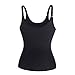 One Zipper with 3 Row of Hooks Waist Trainer Cincher Body Shaper Girlde Vest Fat Burner (M, Black)