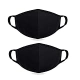 Fine dust mask, Anti-dust Protection Best Warm Windproof Mask - 100% Cotton Face Masks Comfy Respirator - Mouth Masks Anti Pollution Washable Reusable Pollen Masks for Men Women 2 Pieces