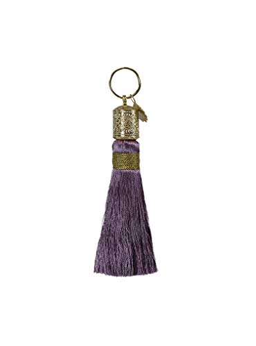 Papaya: Tassel Keychains (Dusty Plum)
