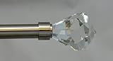 Urbanest Pierre Cut Crystal Drapery Curtain Rod Set 3/4