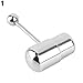 Vibrating Tongue Ring Stainless Steel Body Jewelry Piercing Barbell 1 Piece