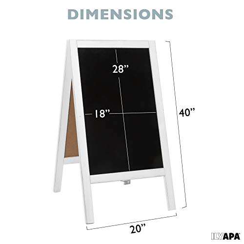 image for Ilyapa Wooden A-Frame Sign with Eraser & Chalk - 40