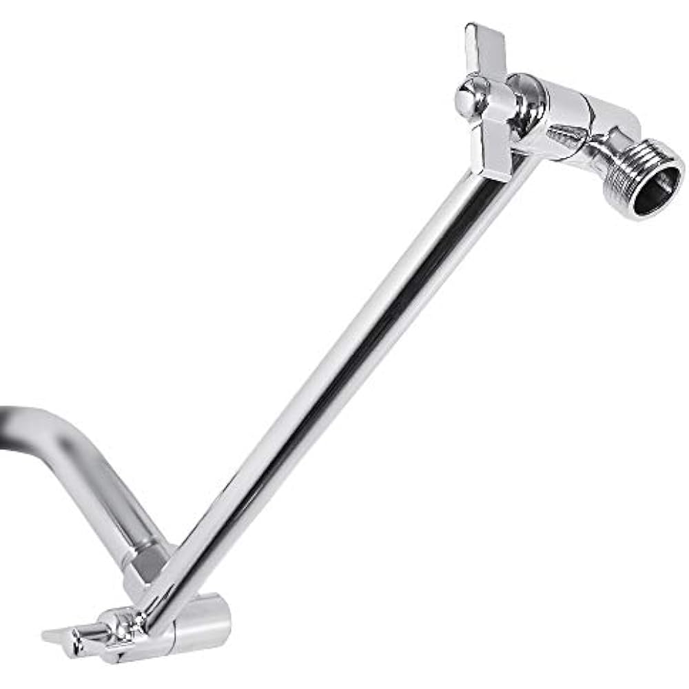 11 Inch Adjustable Shower Arm Universal Connection, Nearmoon Solid