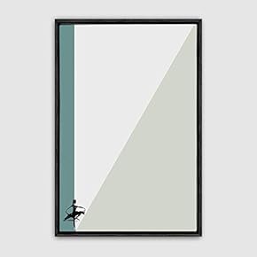 Framed Canvas Wall Art Minimalistic Painting Canvas Prints Home Artwork Decoration for Living Room,Bedroom - 16x24 inches