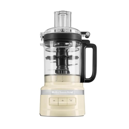 KitchenAid Kuechenmaschine 2,1L, Zerkleinerer, Hobel, Julienne & Schneebesen, 3 Geschwindigkeiten & Pulse, 6 Zubehoerteile inkl. Teigmesser, Julienne & Schneebesen, kuehlschrankgeeignete Schuessel, Alm...