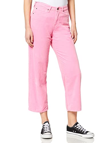 Lee 5 Pocket Wide Leg Corduroy Pantaloni Donna, Rosa (Cameo Pink 94),  W32/L33 | Prezzo.it