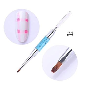 Buy Homely 2 Ways Acrylic Painting Nail Brush Liner Pen Nail
