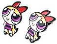 US Family Brand Toon Characters Powerpuff Girls Blossom Stud/Post Earrings Gift Boxed