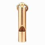 Cevinee Loud Version Portable Brass Emergency Whistle, Classic EDC Tool Collection, Mini Survival Whistle with Key Chain