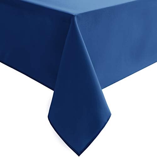 Hiasan Table Cloth Rectangle - Waterproof and Washable Fabric Tablecloth for Dining Room Kitchen and Outdoor Use, Royal Blue, 54 x 80 Inch