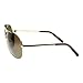 zeroUV Full Frame Big X-Large Oversized Metal Aviator Sunglasses