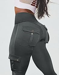 Flamingals Butt Lifting Leggings with Flap Pockets