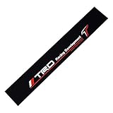 Demupai Front Windshield Banner Decal Vinyl Car Stickers for Toyota TRD Racing Development (Matte Black Background)