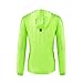 J.CARP Women’s Windproof Jacket, Big Reflective Elements, Hooded and Packable Fluorescent Green Mthumb 2
