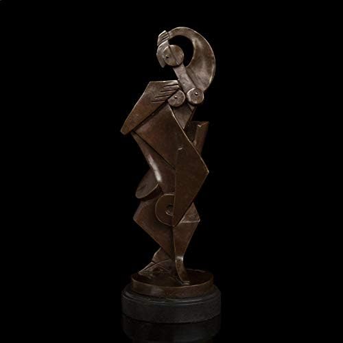 Lcqgw Abstract Sculpture Statue Modern Bronze Figurine Gifts Studio Furnishing Articles Antiques Decor