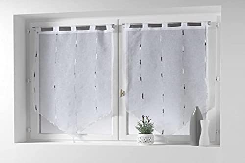 Douceur dInterieur Soft Chenilla Pair Polyester Grey 2 x 90 x 160 cm