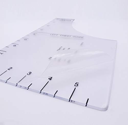 T Shirt Ruler Guide Tool Acrylic to Center Designs T-Shirt Alignment Ruler for HTV Heat Press Transfer-18×6 inch fits All Size