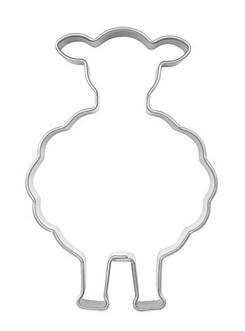 Sheep-Shaped Cookie Cutter 6.5 cm