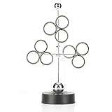 Walfront Art Perpetual Motion, Art Craft Desk Decoration Electronic Perpetual Motion Physics Science Revolving Celestial Model Kinetic