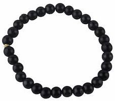 CRYSTALMIRACLEBeautiful Protective Black Obsidian Beaded Bracelet Fashion Jewelry Gift Wellness Positive Energy Gemstone