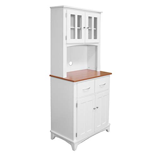Home Source Brook Microwave Stand (White)