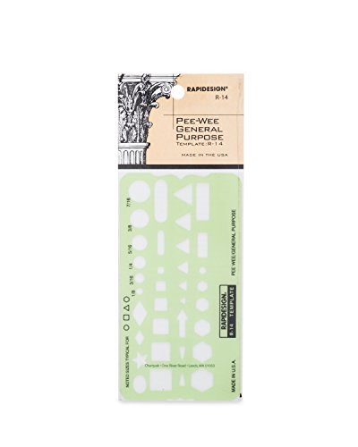 Rapidesign Pee-Wee General Purpose Template, 1 Each (R14)