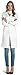 Dr. James Women’s Lab Coat for Medical Professionals, Classic Fit, Multiple Pockets, White US 10