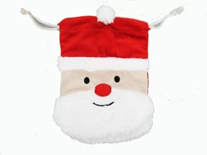 Amazon プレゼントオーナメント サンタクロース 巾着袋 プレゼント用 幼稚園 保育園 小学校 クリスマス会 ロリポップ ホーム キッチン