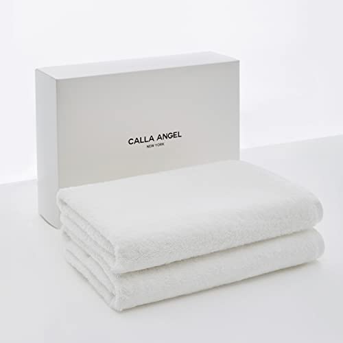 Calla Angel New York フェイスタオル 極上 高級綿 エジプト綿100% 厚手 柔らかい 高吸水 甘撚り コットン ホテル仕様 箱入り ギフト 海外人気 アクアシリーズ 選べる6色(フェイスタオル 3枚セット, グレー)