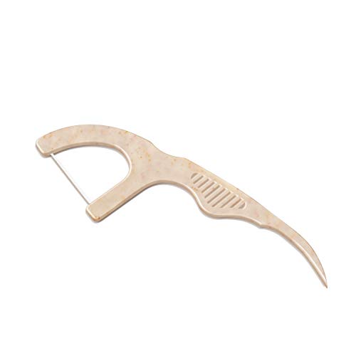 The Humble Co. Floss Picks (200 Count) Sustainable, Plant Based and EcoFriendly Natural