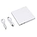 ZSTBT USB 2.0 External Portable CD-RW DVD ROM Combo Burner Drive for Laptop Notebook PC Desktop Computer(White)