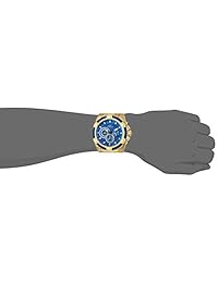 Invicta - Reloj de cuarzo con perno para hombre, 52 mm, correa de acero inoxidable, dorado, 25.2