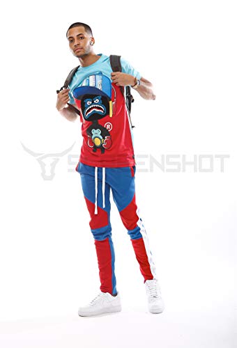 image for SCREENSHOTBRAND-P41901 Mens Activewear Premium Slim Fit Track Pants - 