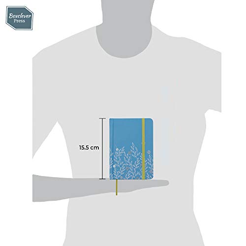 Password Book with tabs. Boxclever Press hardback Password Organizer with alphabetized tabs. Small Pocket Size Password Keeper for Internet login, Website Address, username. (Blue Floral)