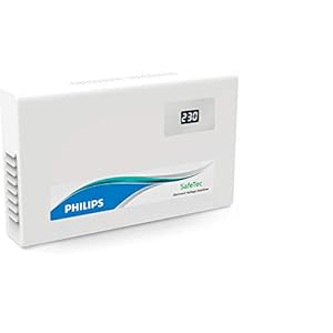 PHILIPS Safetec Electronic Voltage Stabilizer for AC Up to 1.5 Ton, White (Working Range: 150V-280V)