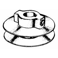 Chicago Die Casting #400A7 3/4x4 Pulley