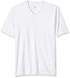 American Apparel Men's Fine Jersey Short Sleeve Classic V-Neck T-Shirt, White, X-Large