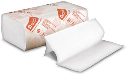 B4Schools MULTI-FOLD PAPER TOWELS - Soft, White, Absorbent, Fits Universal Dispensers, 16 packs, 250 per pack, Made in America