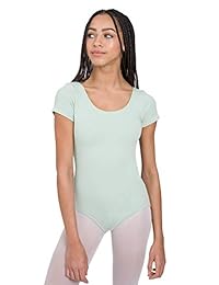 Capezio malla de manga corta clásica para mujer