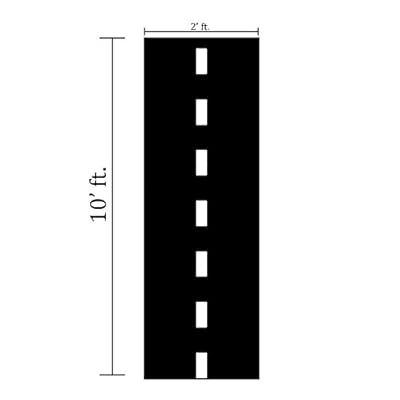 Race Car Theme Birthday Party Racetrack Floor Runner Decoration 10' x 2'