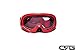 CRG Sports Motocross ATV Dirt Bike Off Road Racing Goggles RED T815-3-2 T815-3-2 Transparent lens red frame