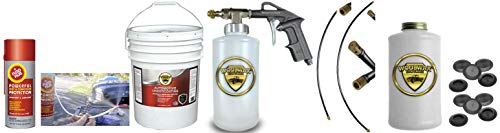 woolwax Fluid Film & Woolwax 5 Gallon Undercoating Kit Bundle w/PRO Gun. Black